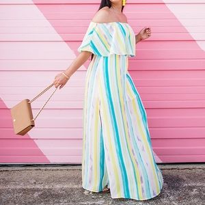 Striped maxi dress